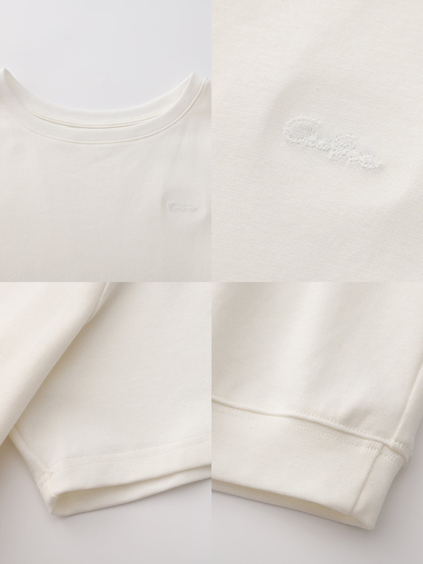 C by CUBIC Embroidered Off-Shoulder T-Shirt