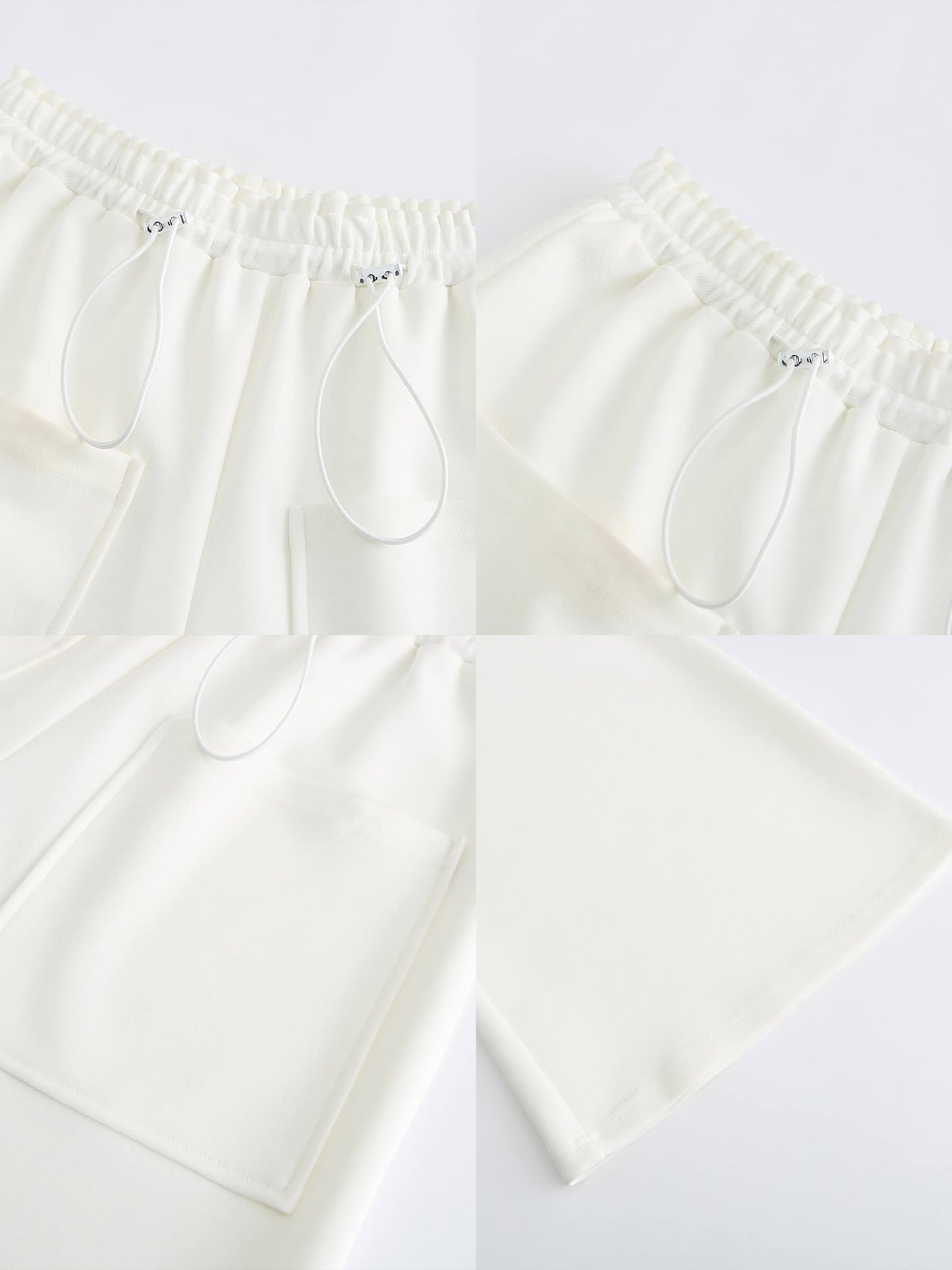 Double Drawstring Wide Leg Trousers