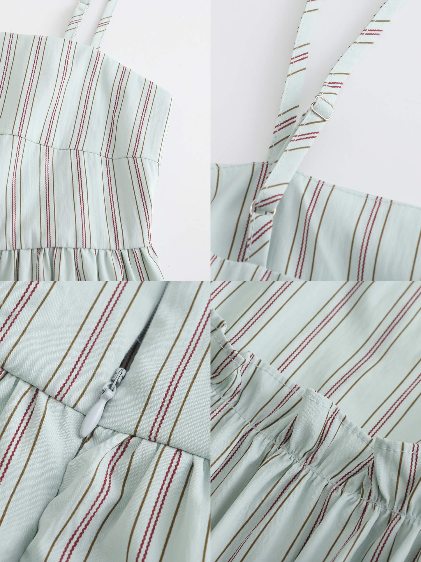 Strap Striped Cake Dress