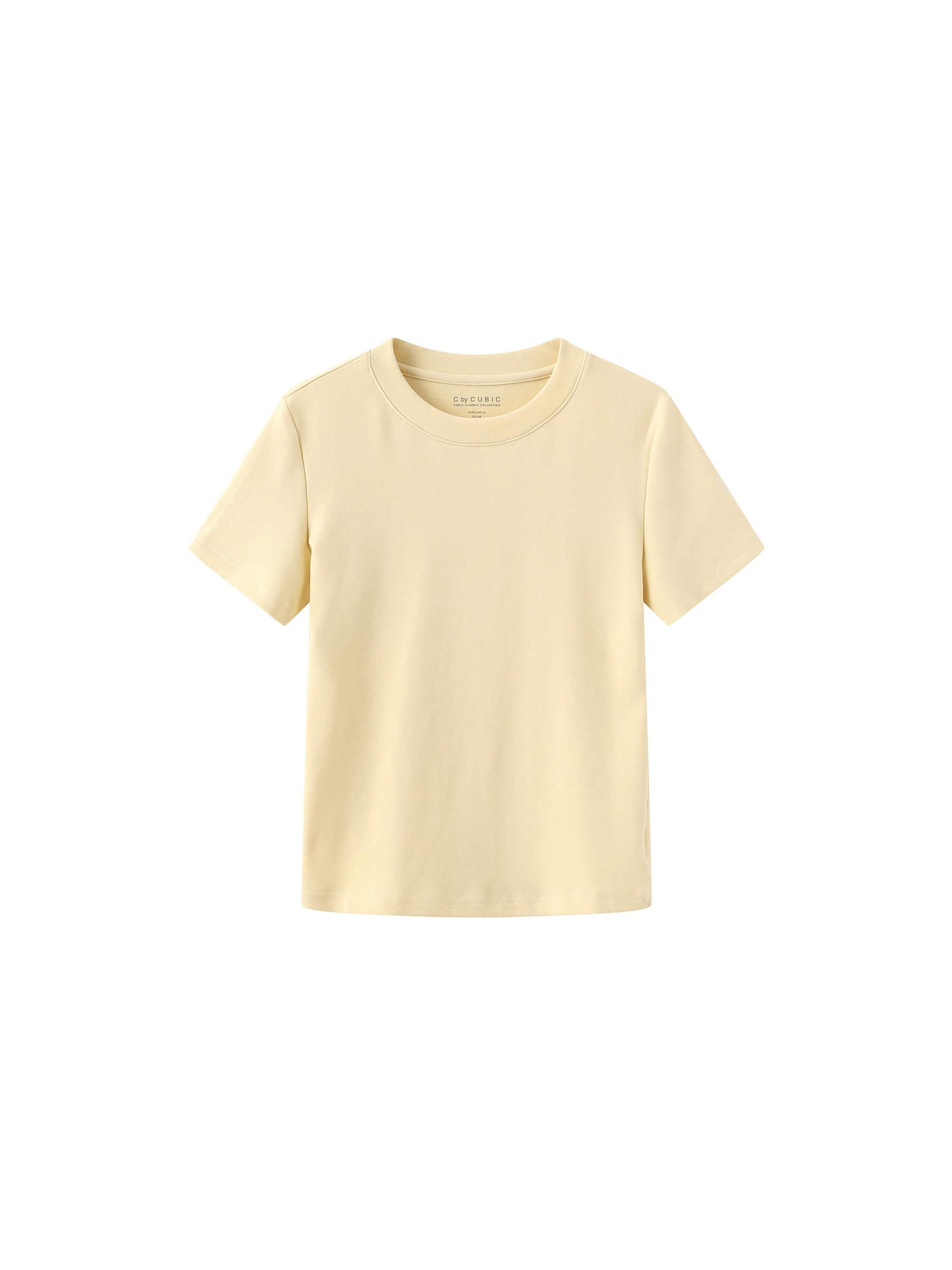 C BY CUBIC Crew Neck Short-Sleeve T-Shirt