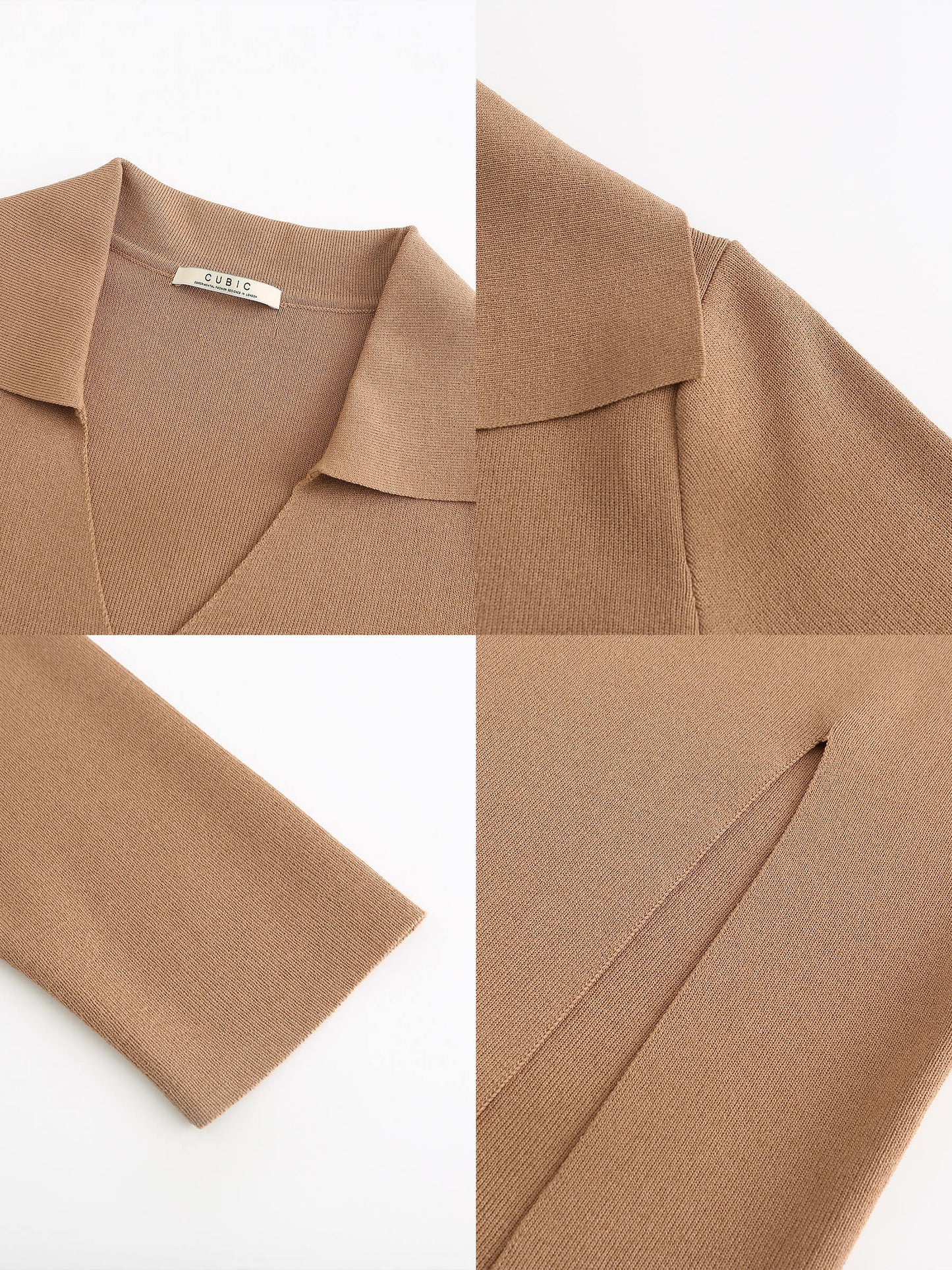 3/4 Sleeve Slitted Dress