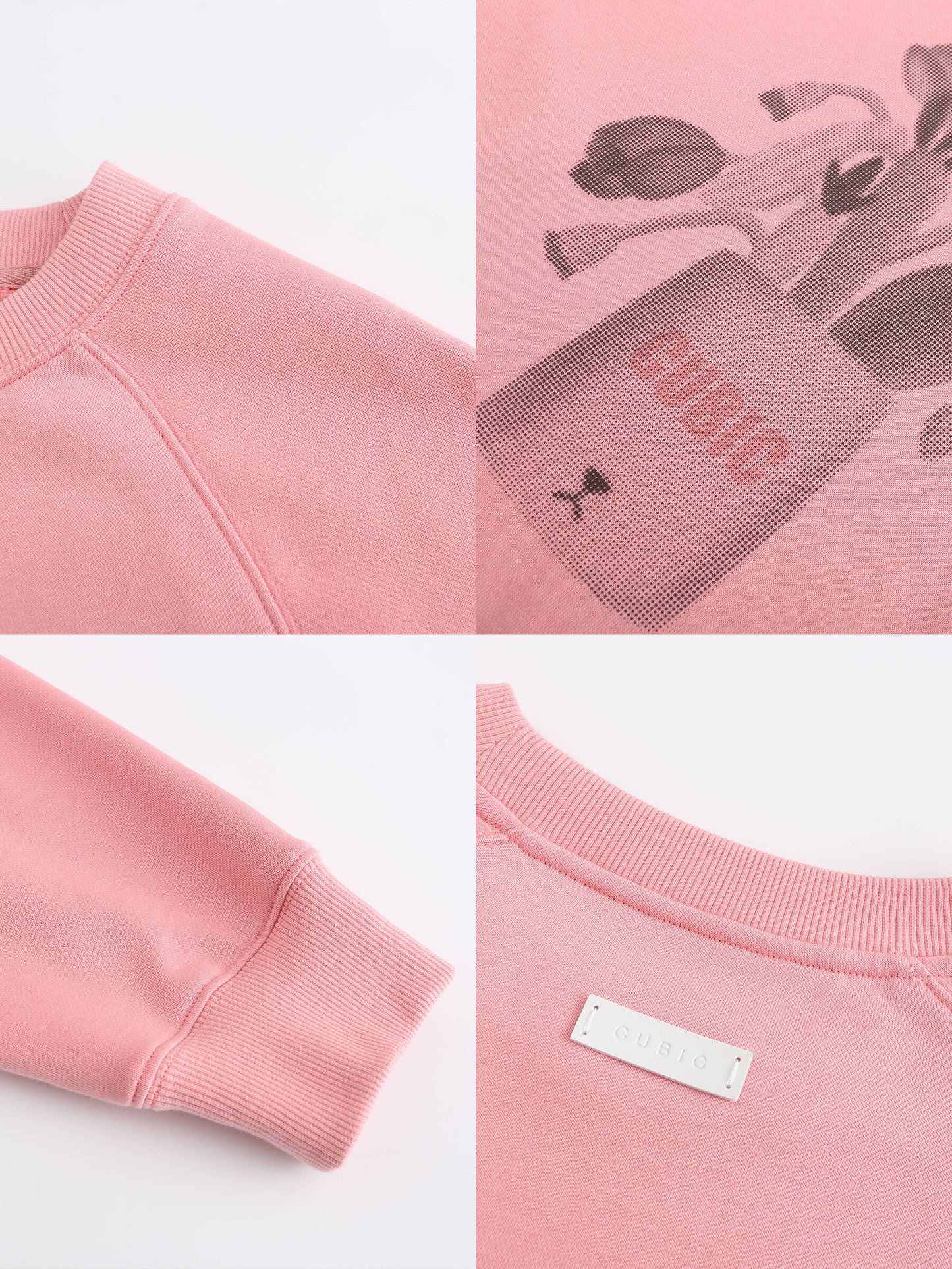 Round Neck Printed Sweatshirt