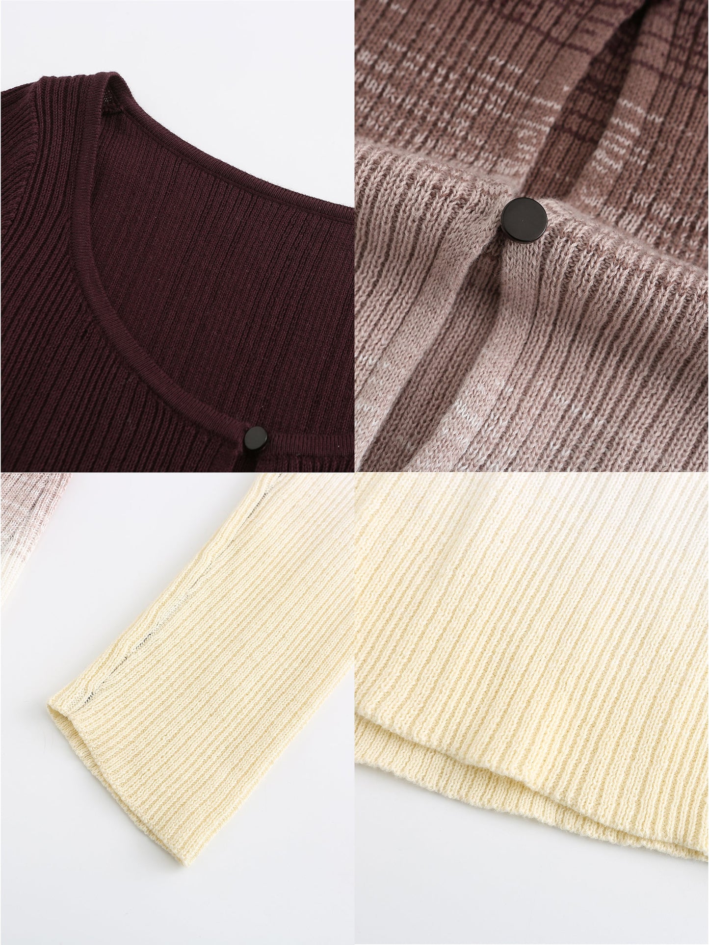 Gradient Coloured Thin Cardigan