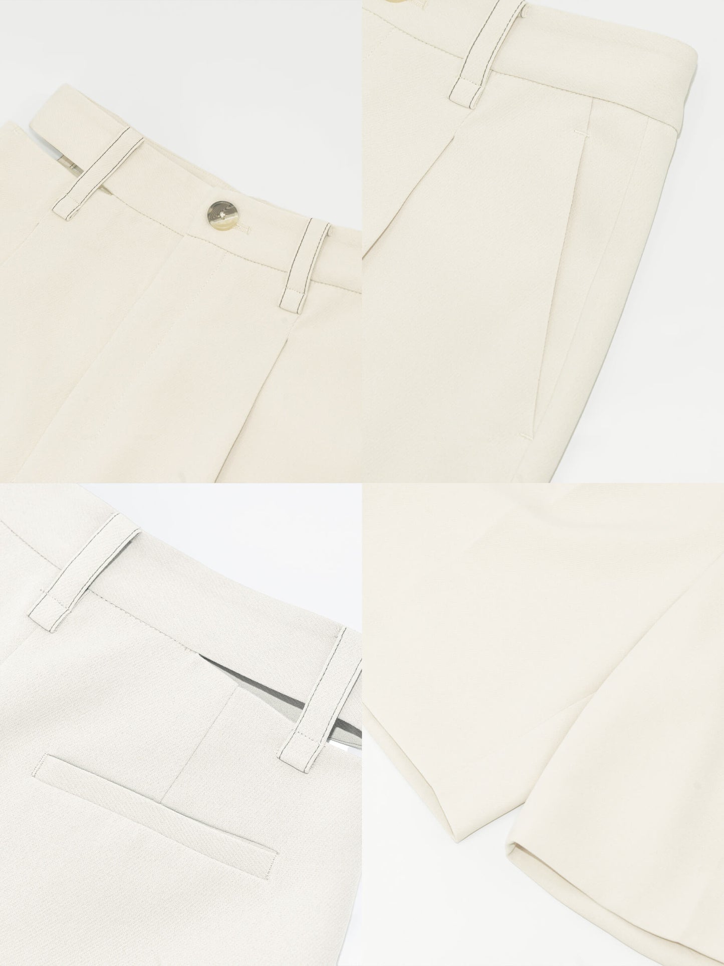 Asymmetric Cut Out Tailored Shorts