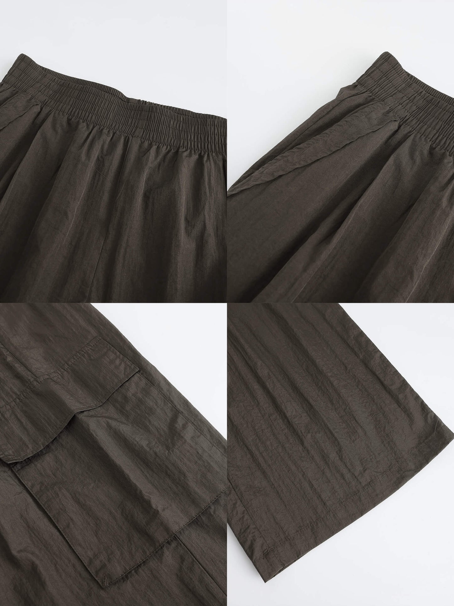 Elasticated Wide Leg Cargo Trousers