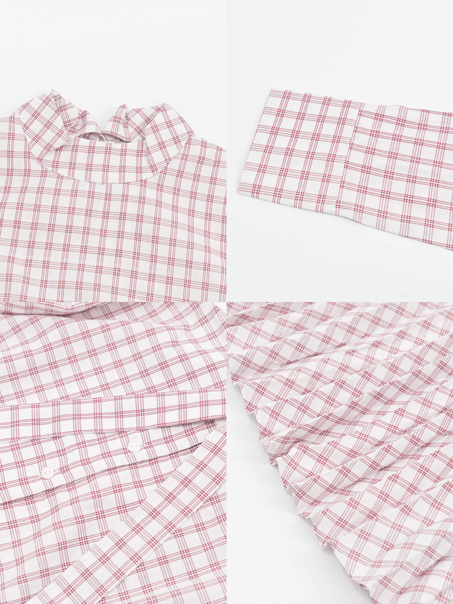 Tartan Neck Tie A-line Dress