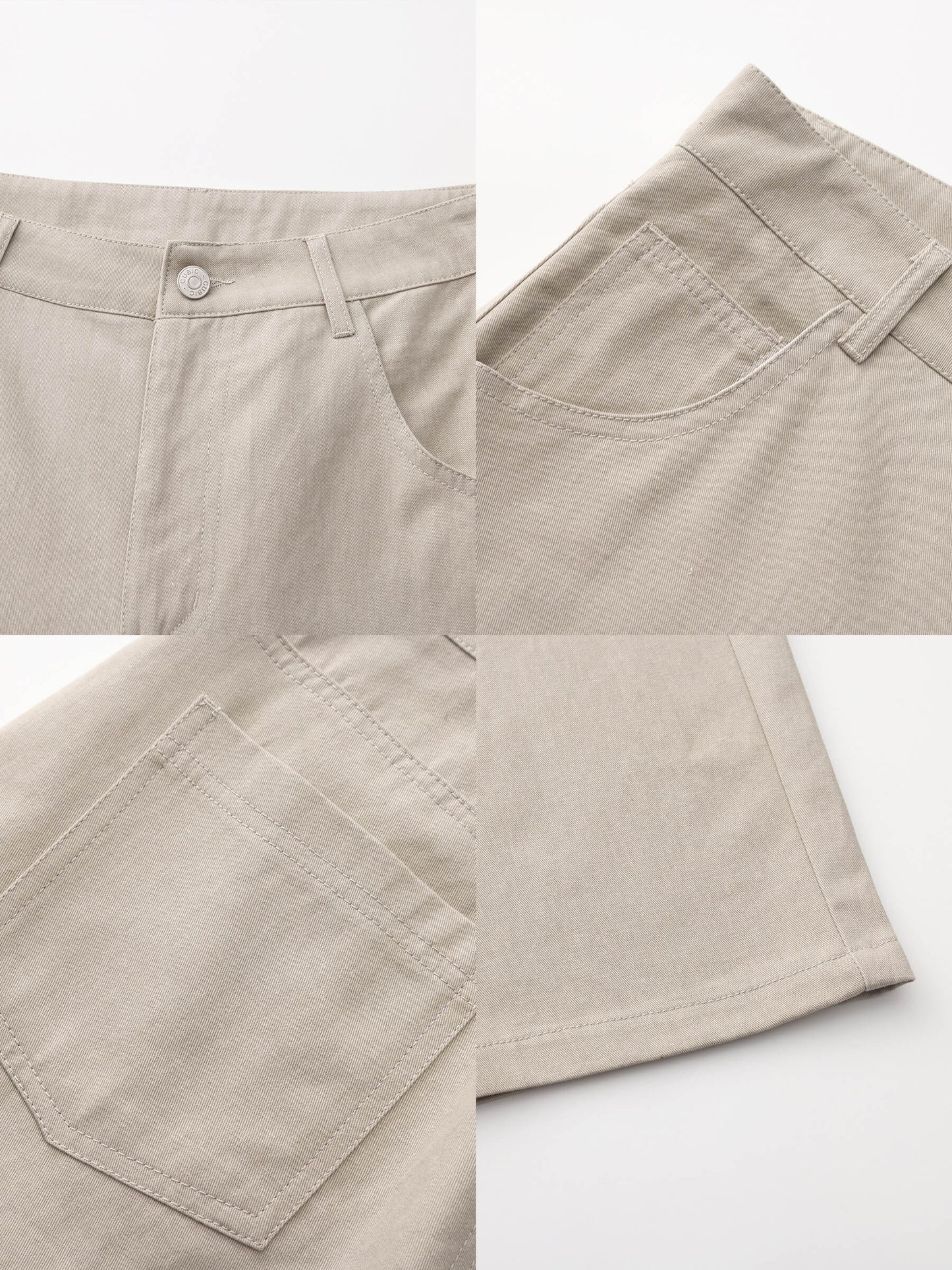 100% Cotton Draped Oversized Wide-Leg Casual Pants