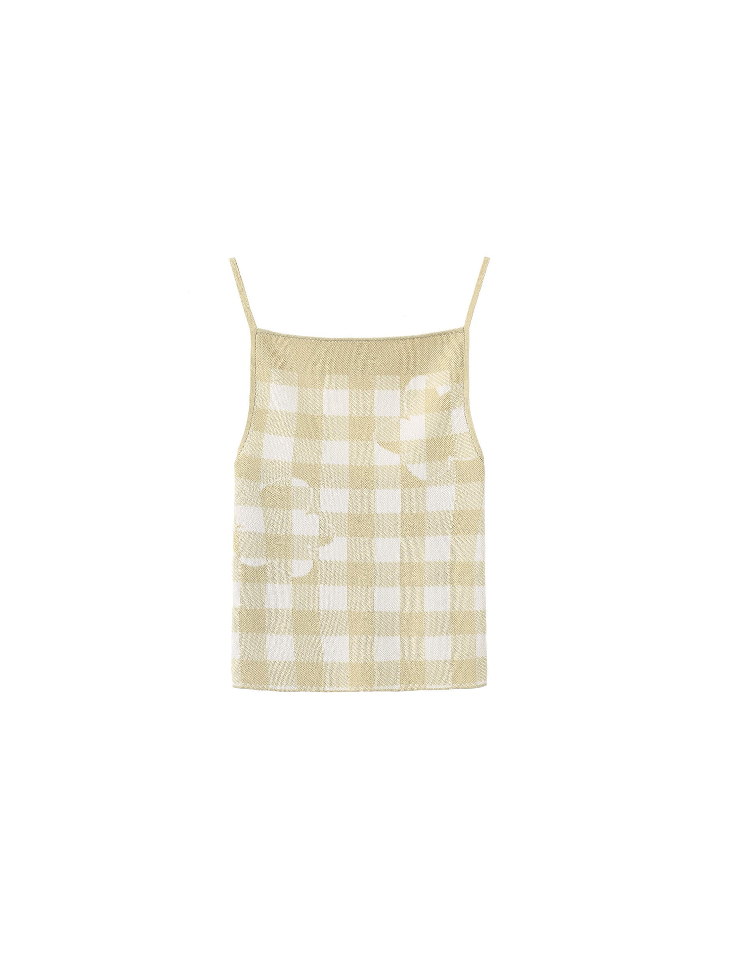 Checkered Knit Camisole top
