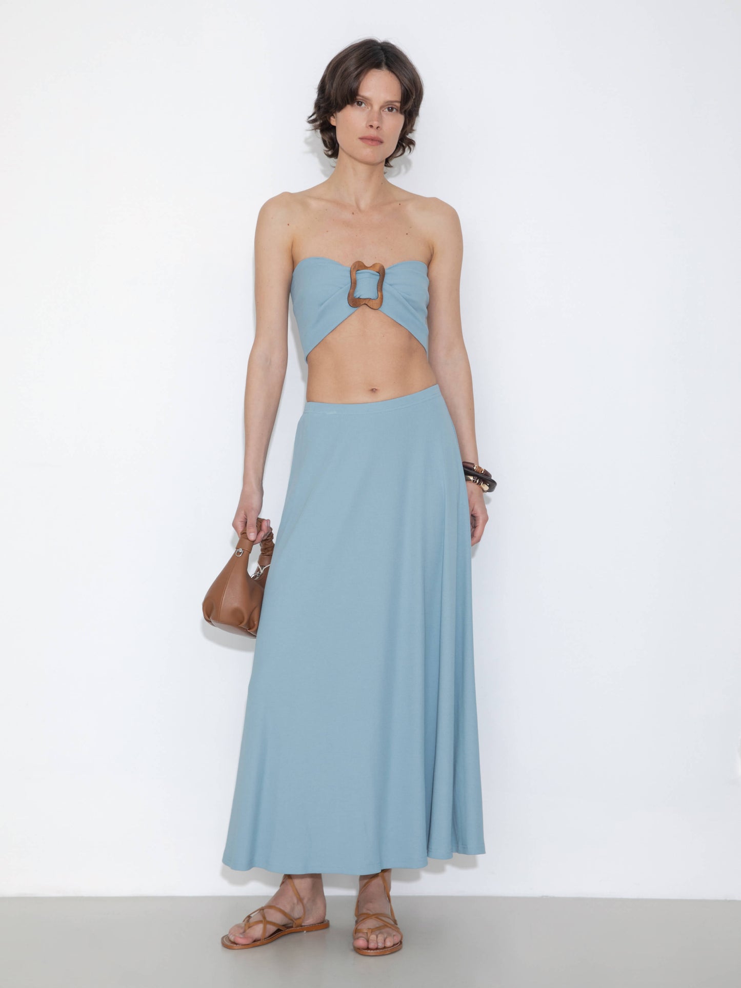 Convertible Strapless A-Line Dress & Skirt