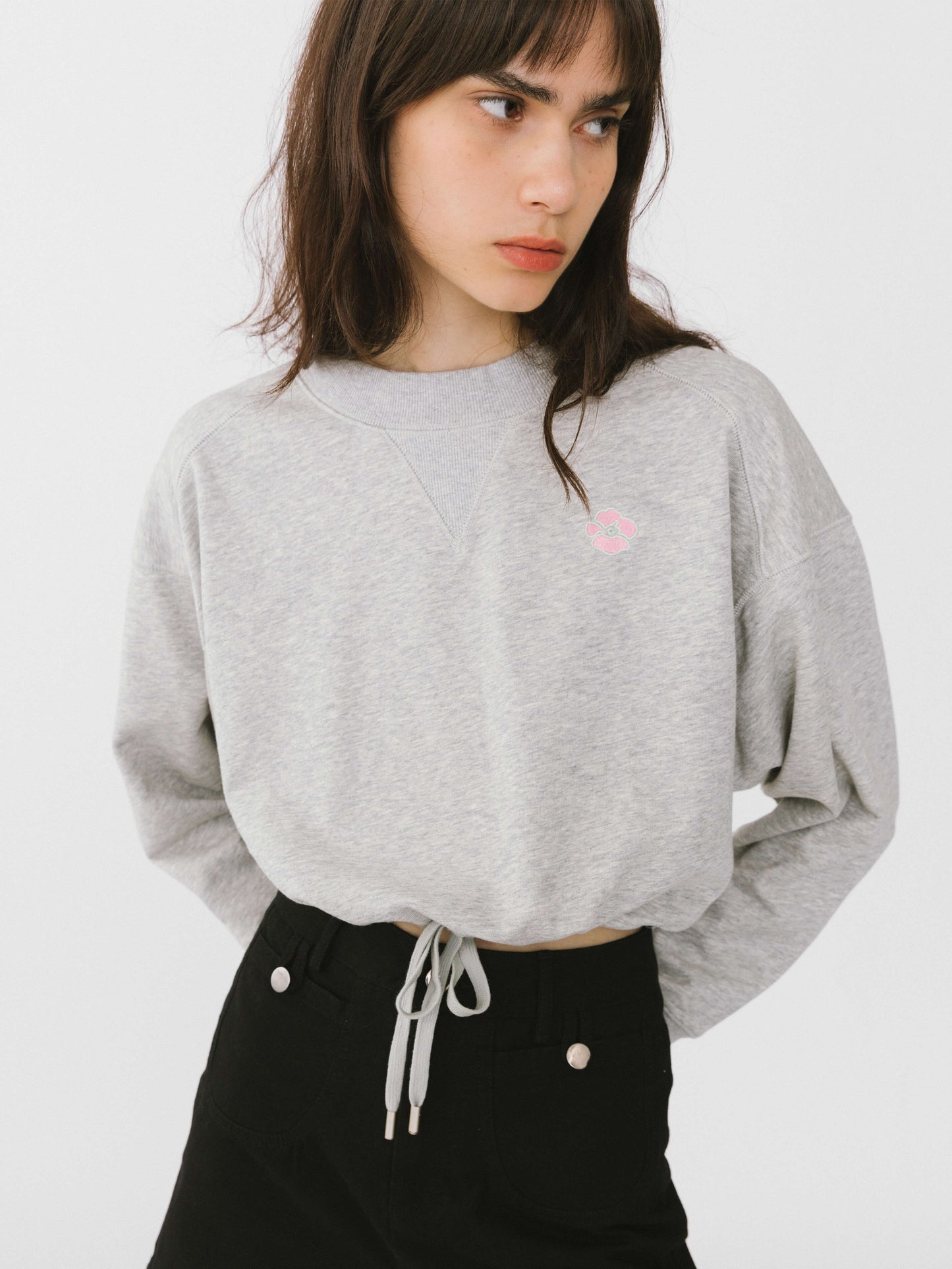 Short Basic Sweatshirt