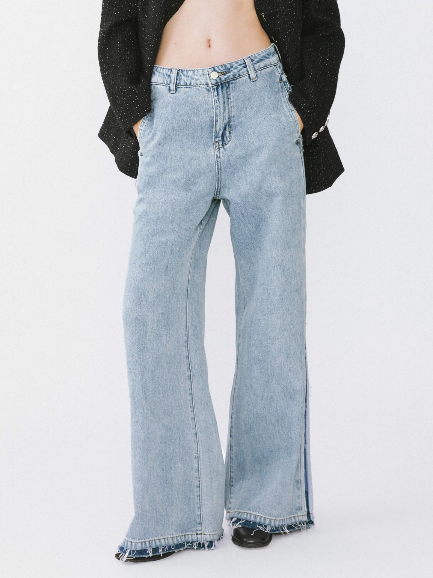 High Waist Barrel Leg Jeans
