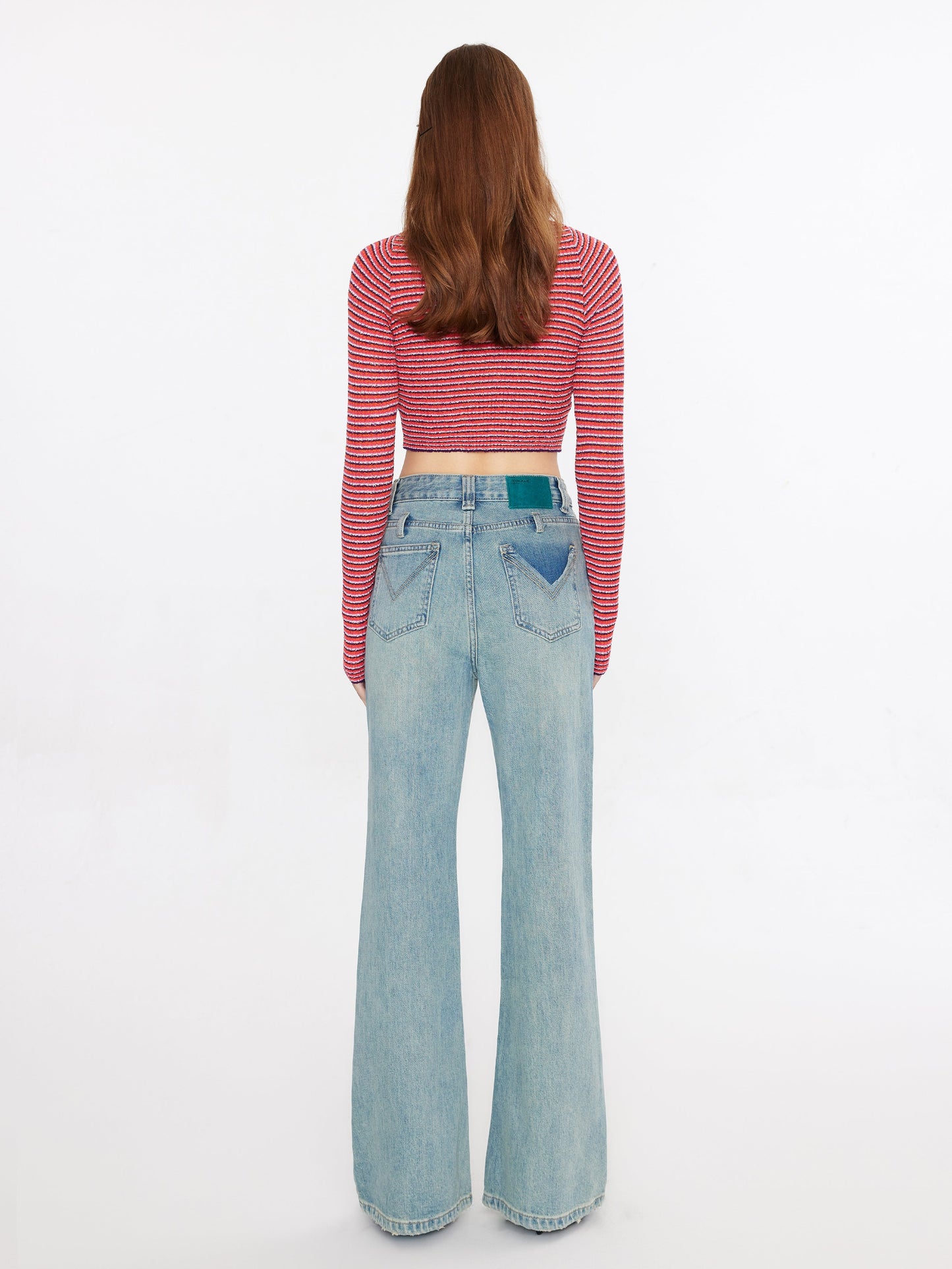 Striped Fitted Long Sleeve Top