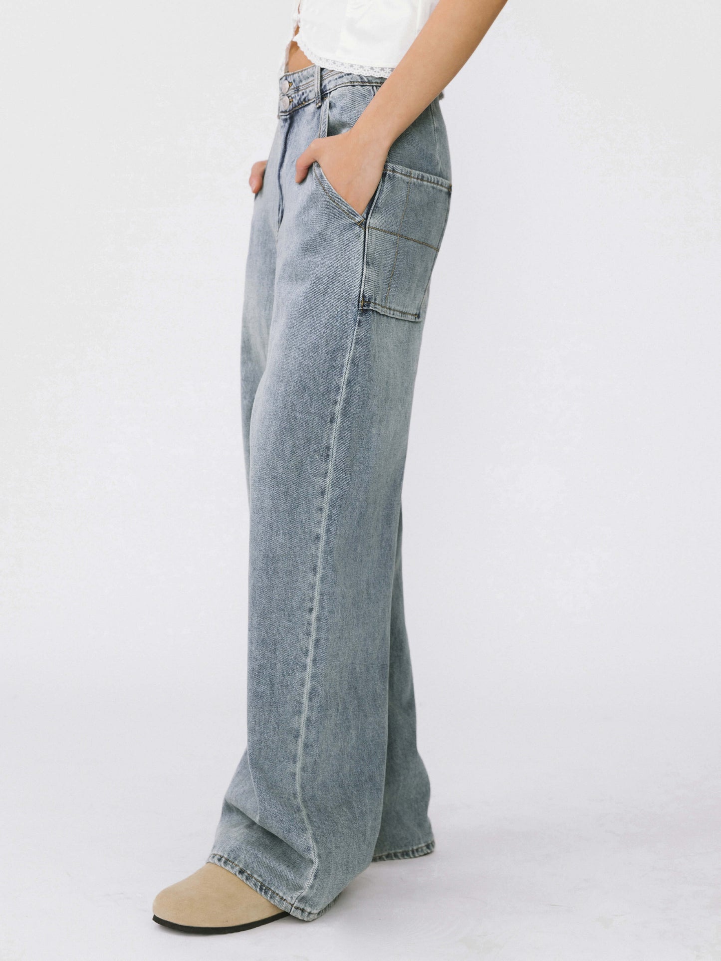 High Waist Oversized Jeans