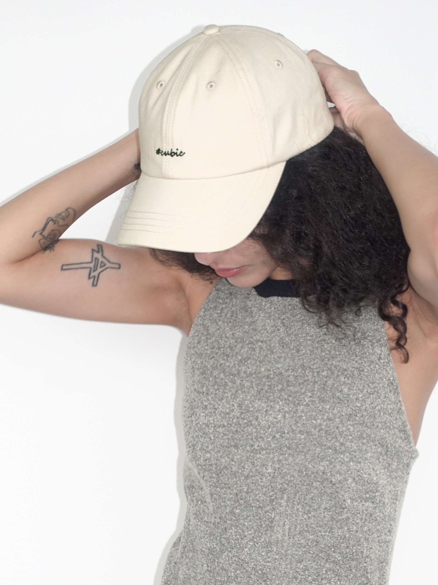 CUBIC Embroidered Solid Color Baseball Cap