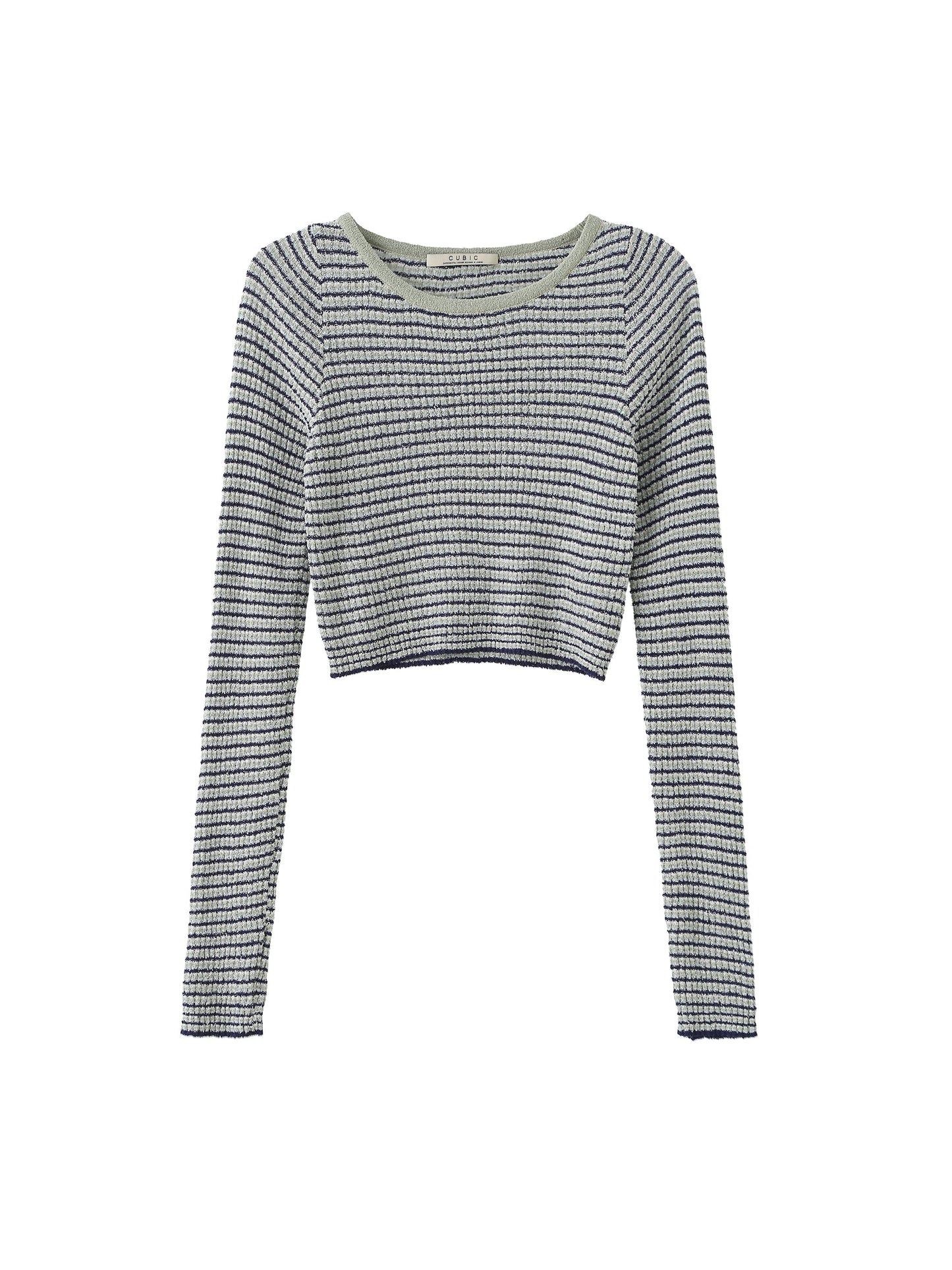 Striped Fitted Long Sleeve Top