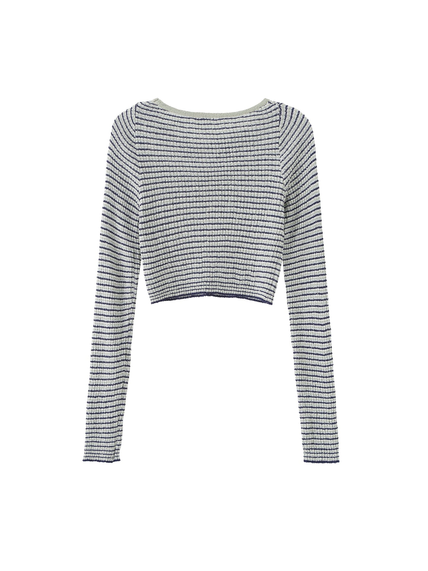 Striped Fitted Long Sleeve Top