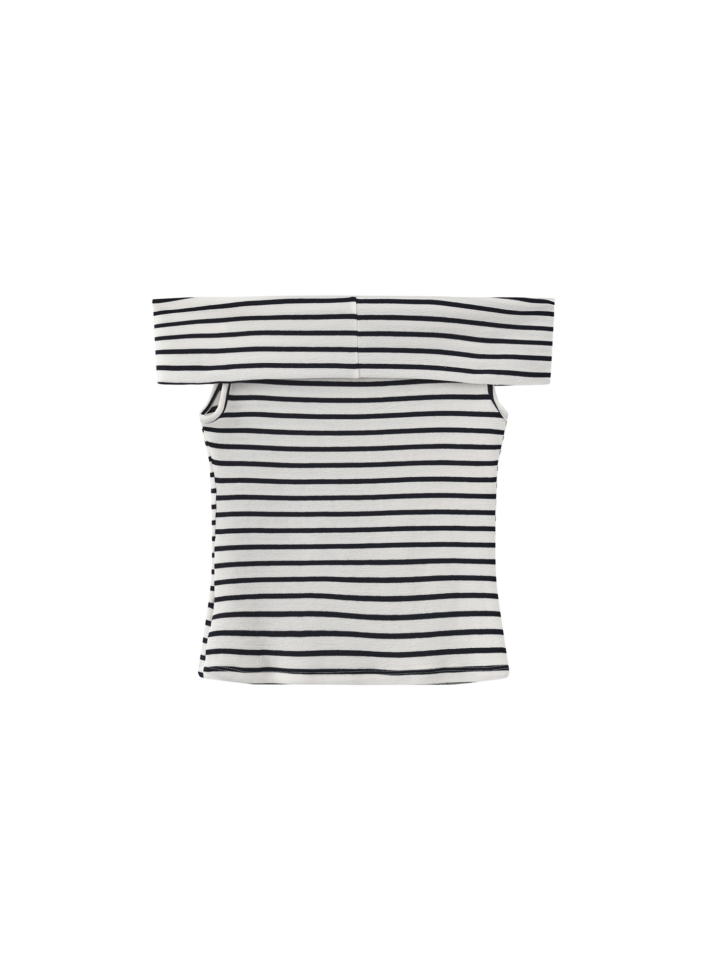 Striped Off-Shoulder Short-Sleeve Top