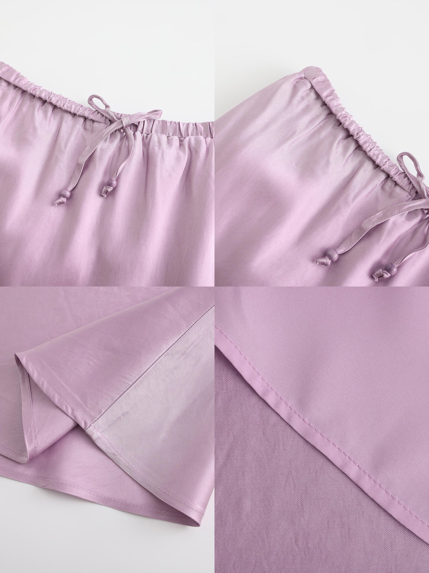 100% Heavyweight Acetate Bias Cut Skirt