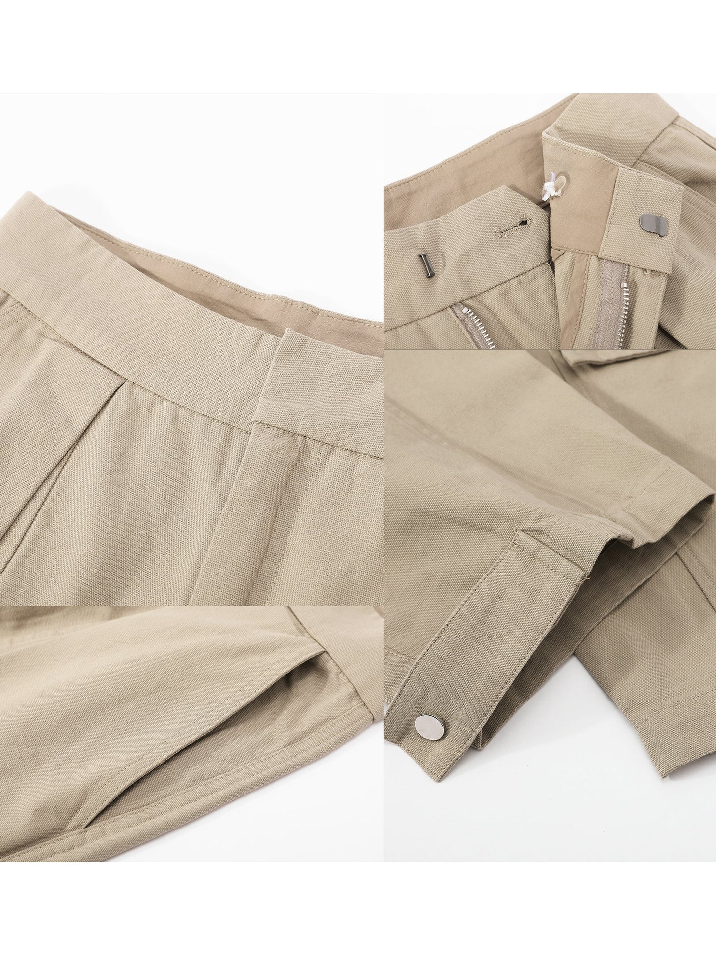Pleat Cargo Trousers
