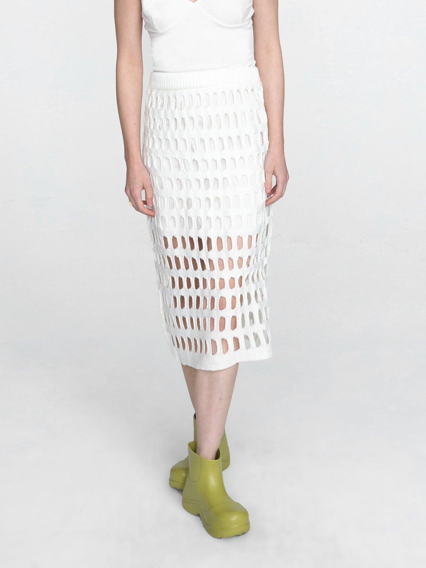 CUBIC Women's Large Mesh Midi Skirt