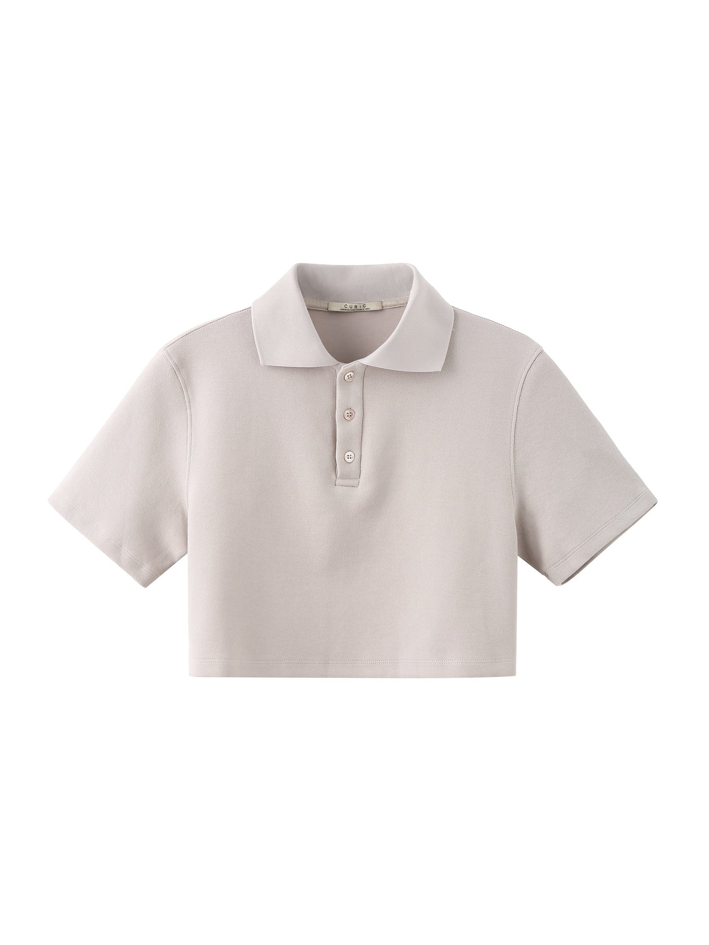 Oversized Cropped Polo T-Shirt