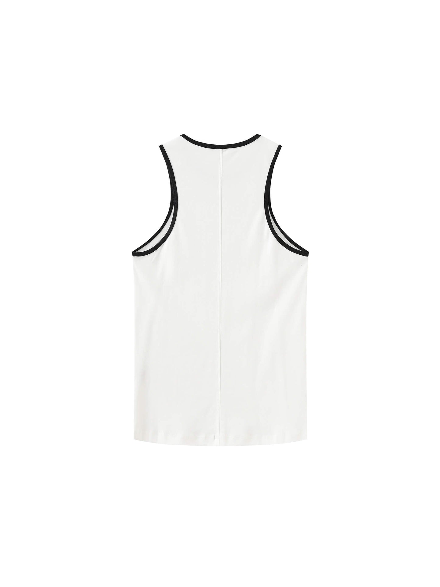 Contrast Cutaway Tank Top