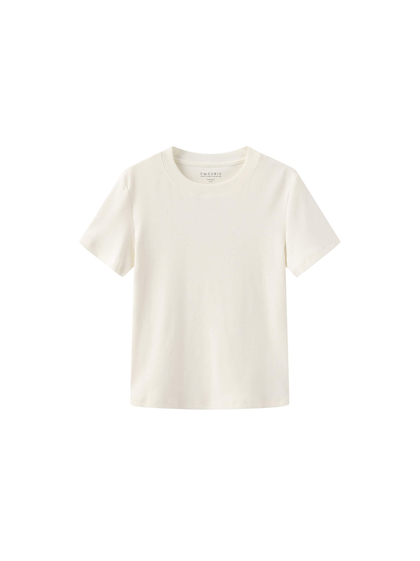 C BY CUBIC Crew Neck Short-Sleeve T-Shirt