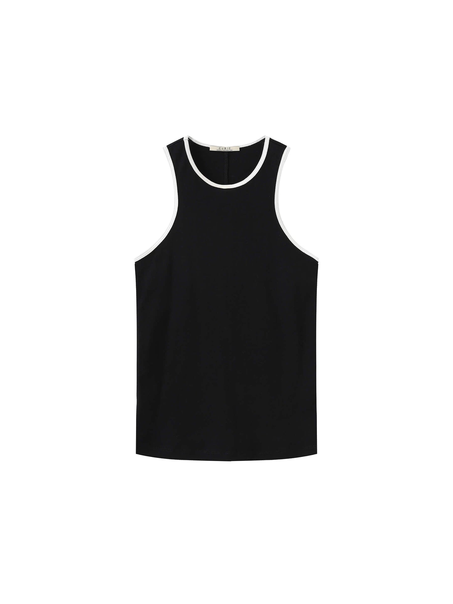 Contrast Cutaway Tank Top