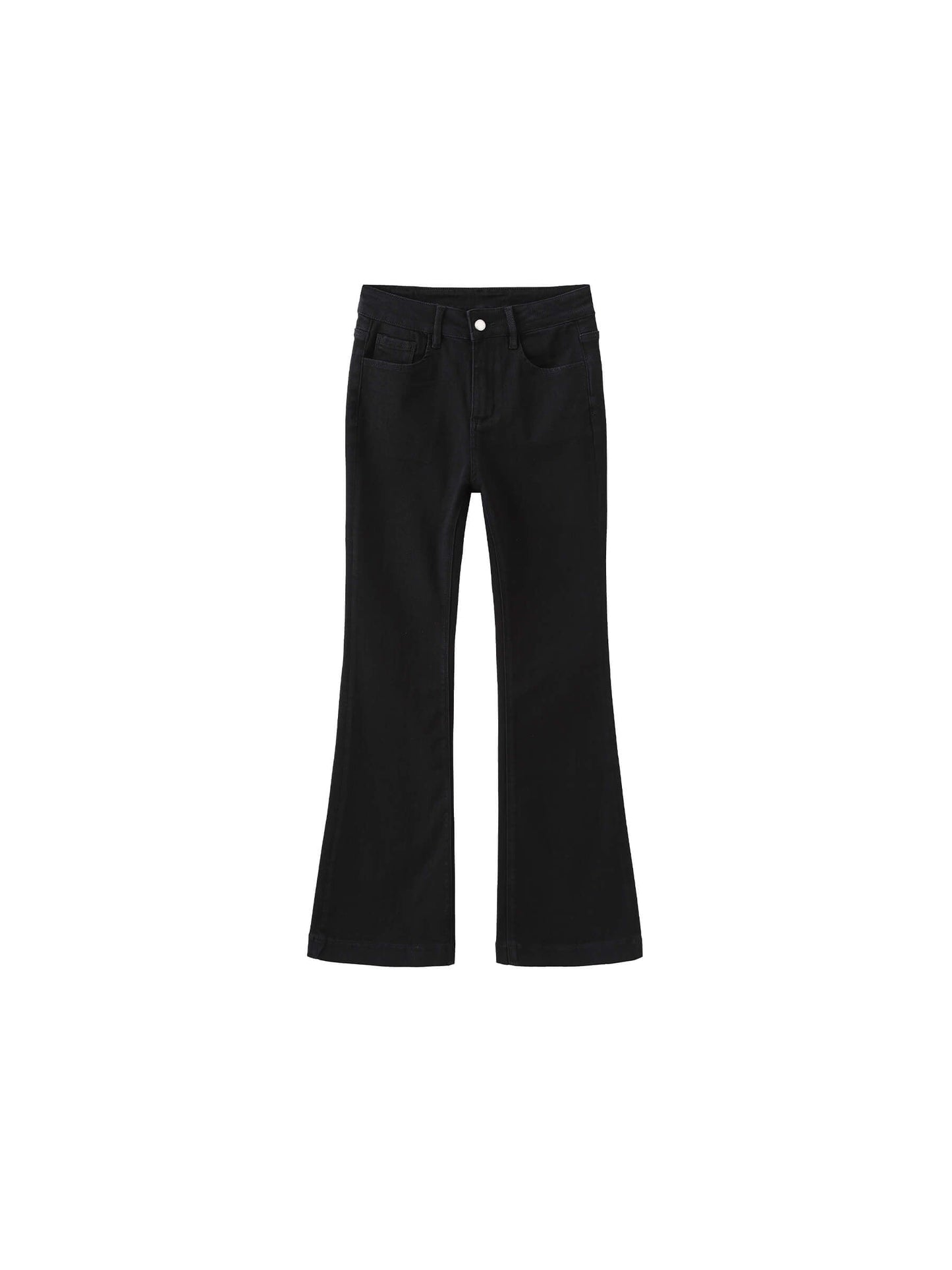 High Waisted Skinny Flared Jeans