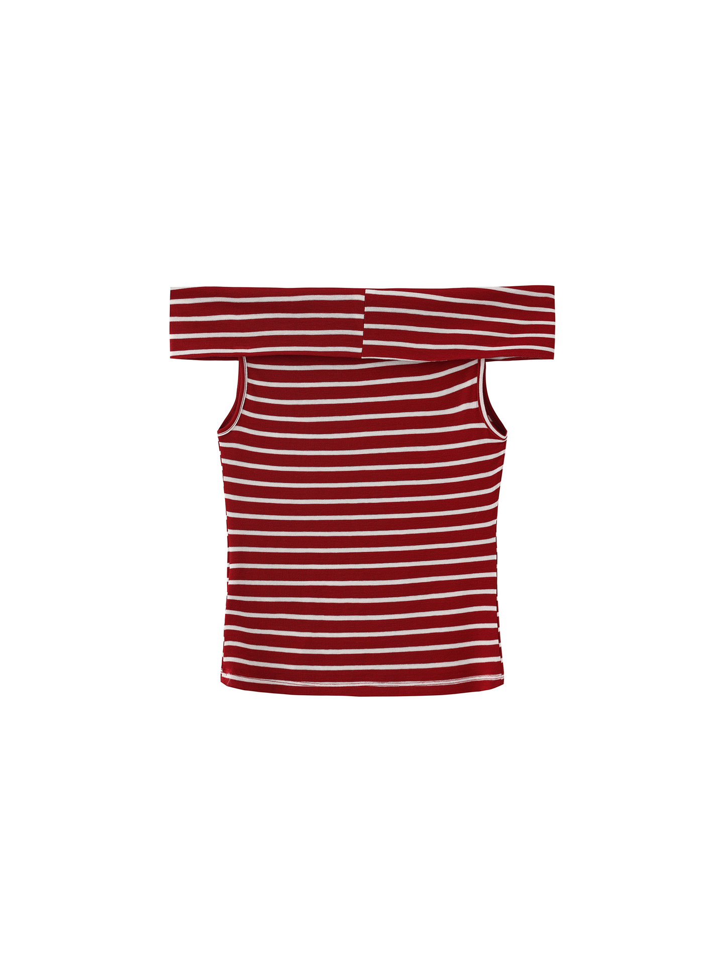 Striped Off-Shoulder Short-Sleeve Top