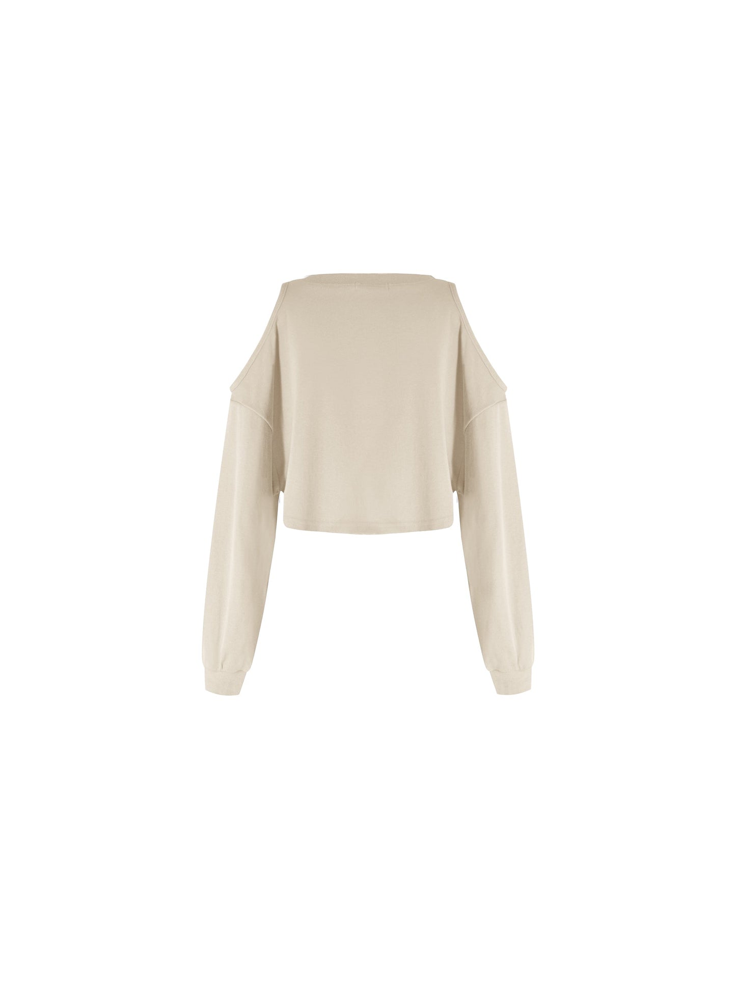 Shoulder Cut Out Crop Top