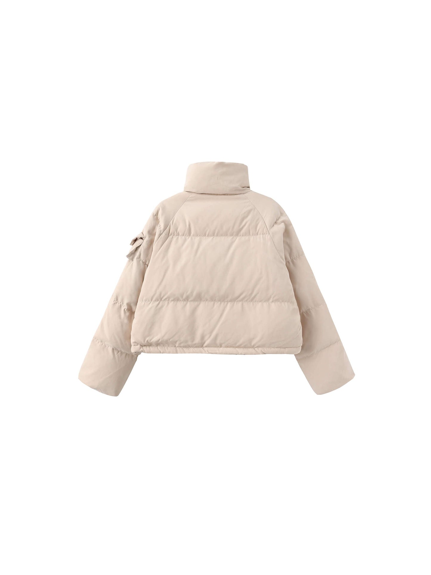 High Neck Short Puffer Down Coat