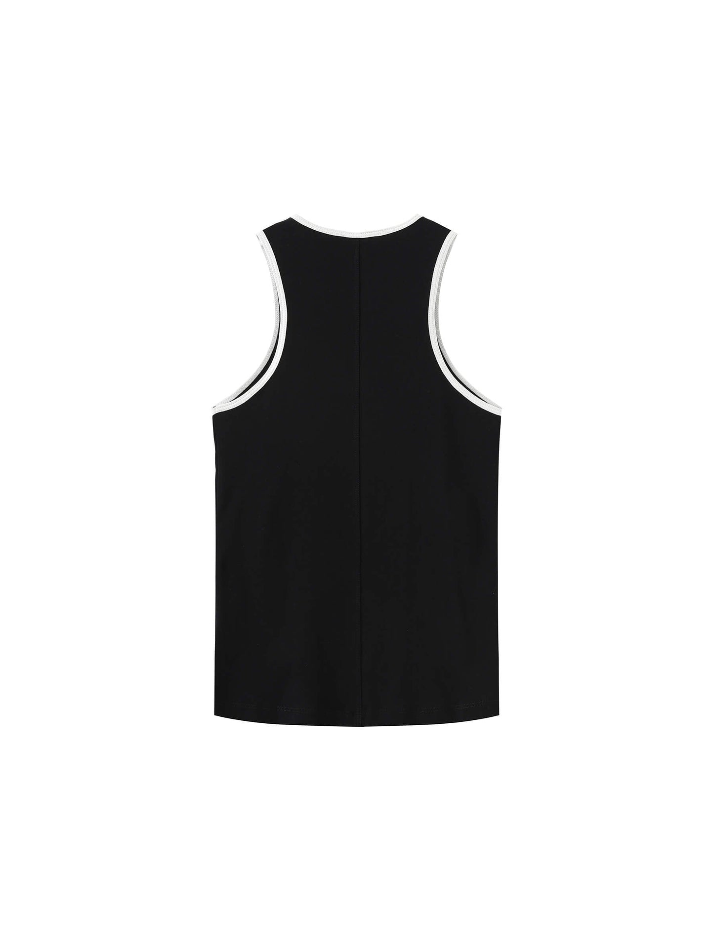 Contrast Cutaway Tank Top