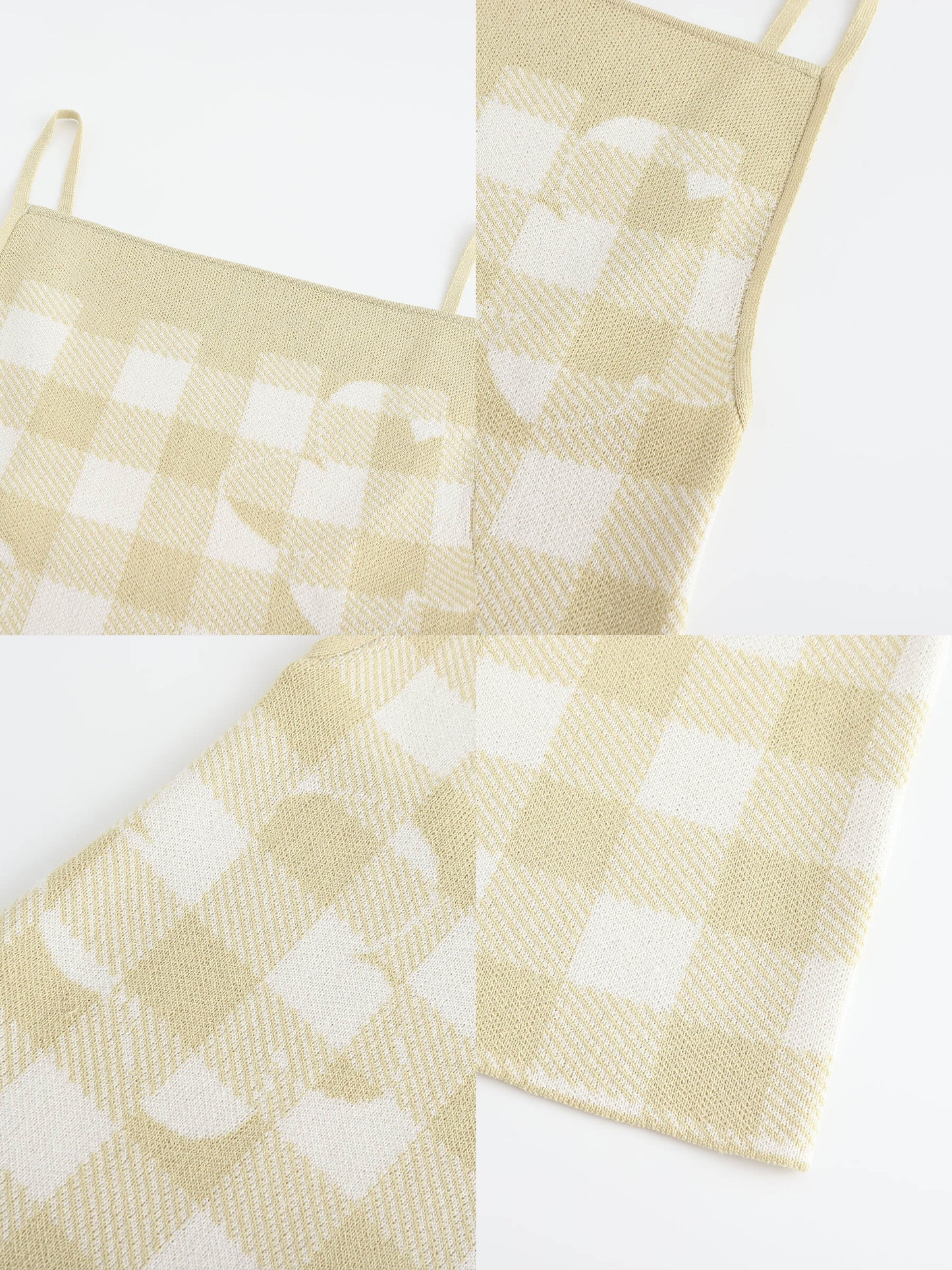 Checkered Knit Camisole top