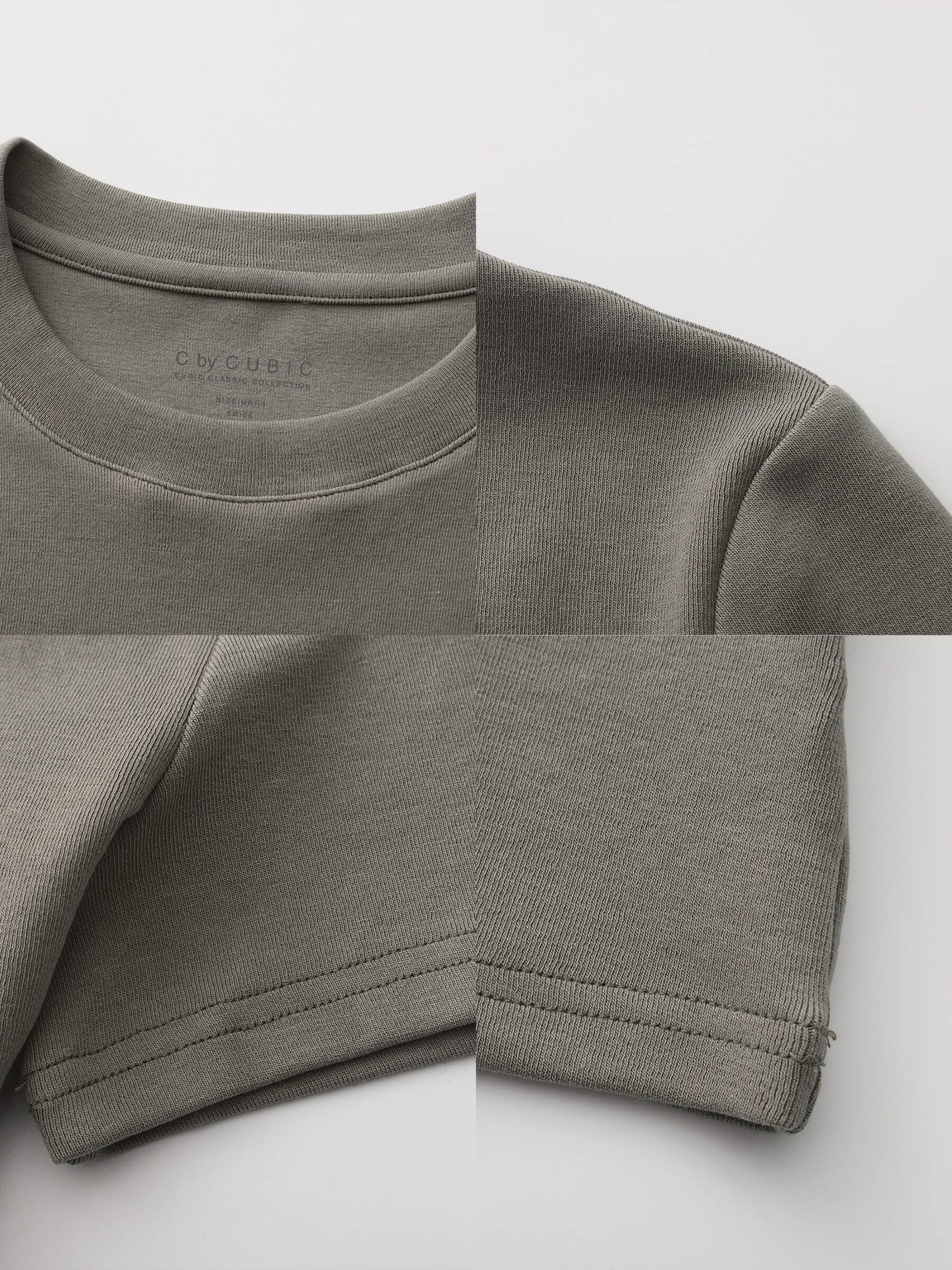 C BY CUBIC Crew Neck Short-Sleeve T-Shirt
