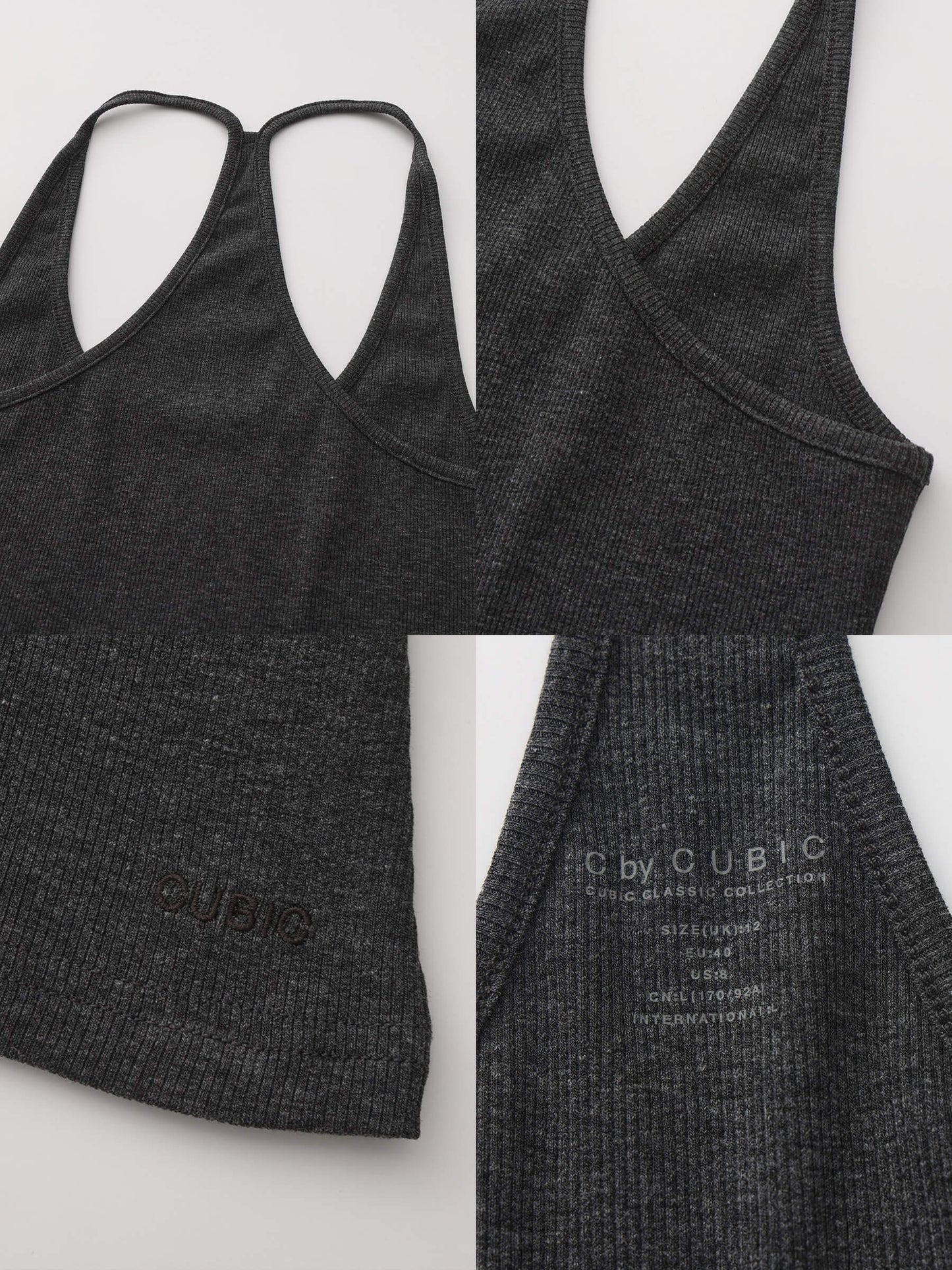 C BY CUBIC Slim-Fit Sleeveless Knit Tank Top