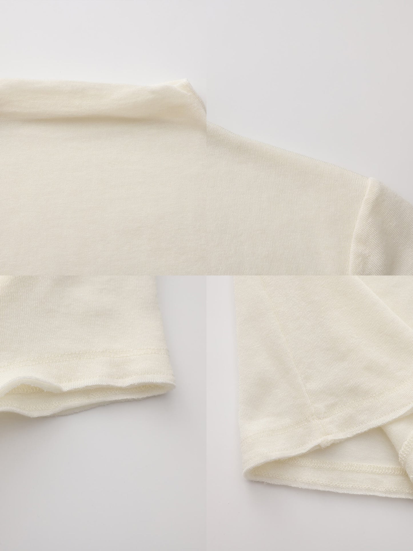 High Neck Stretch Slim-Fit Short-Sleeve T-Shirt