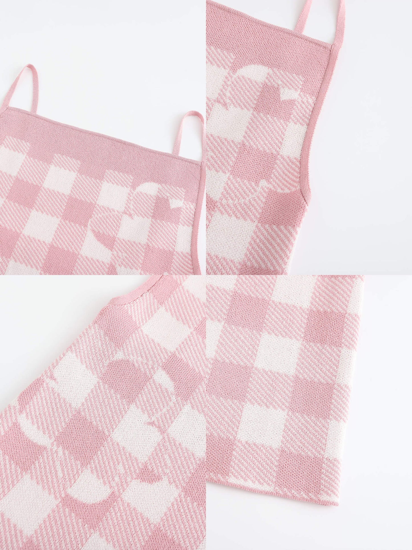 Checkered Knit Camisole top