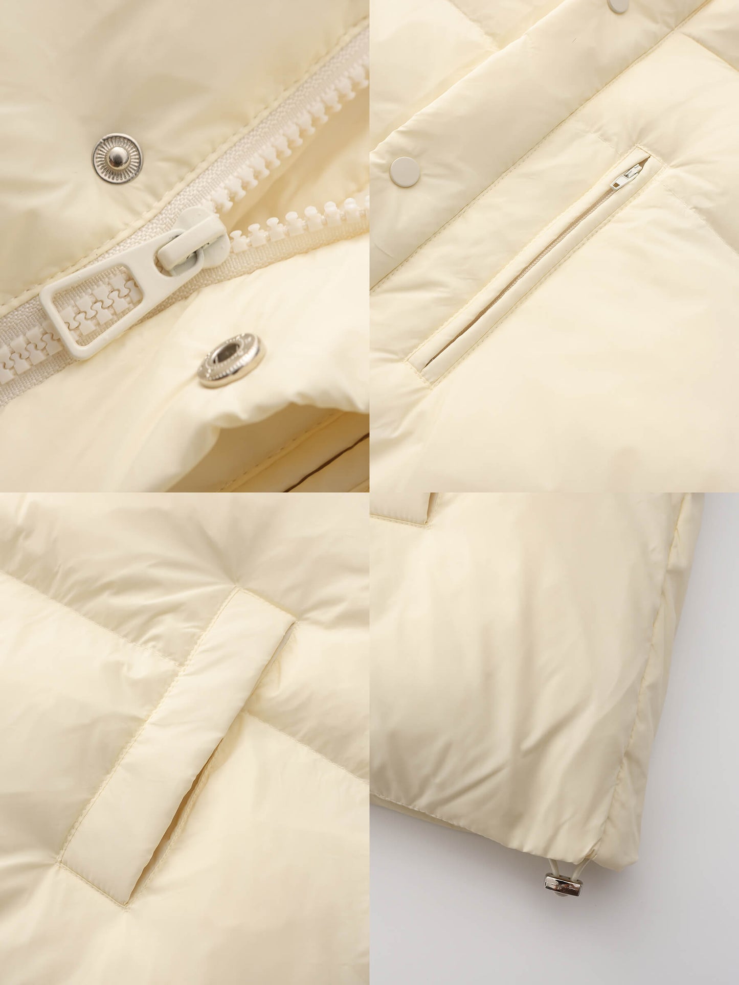 Cropped High Neck Down Coat