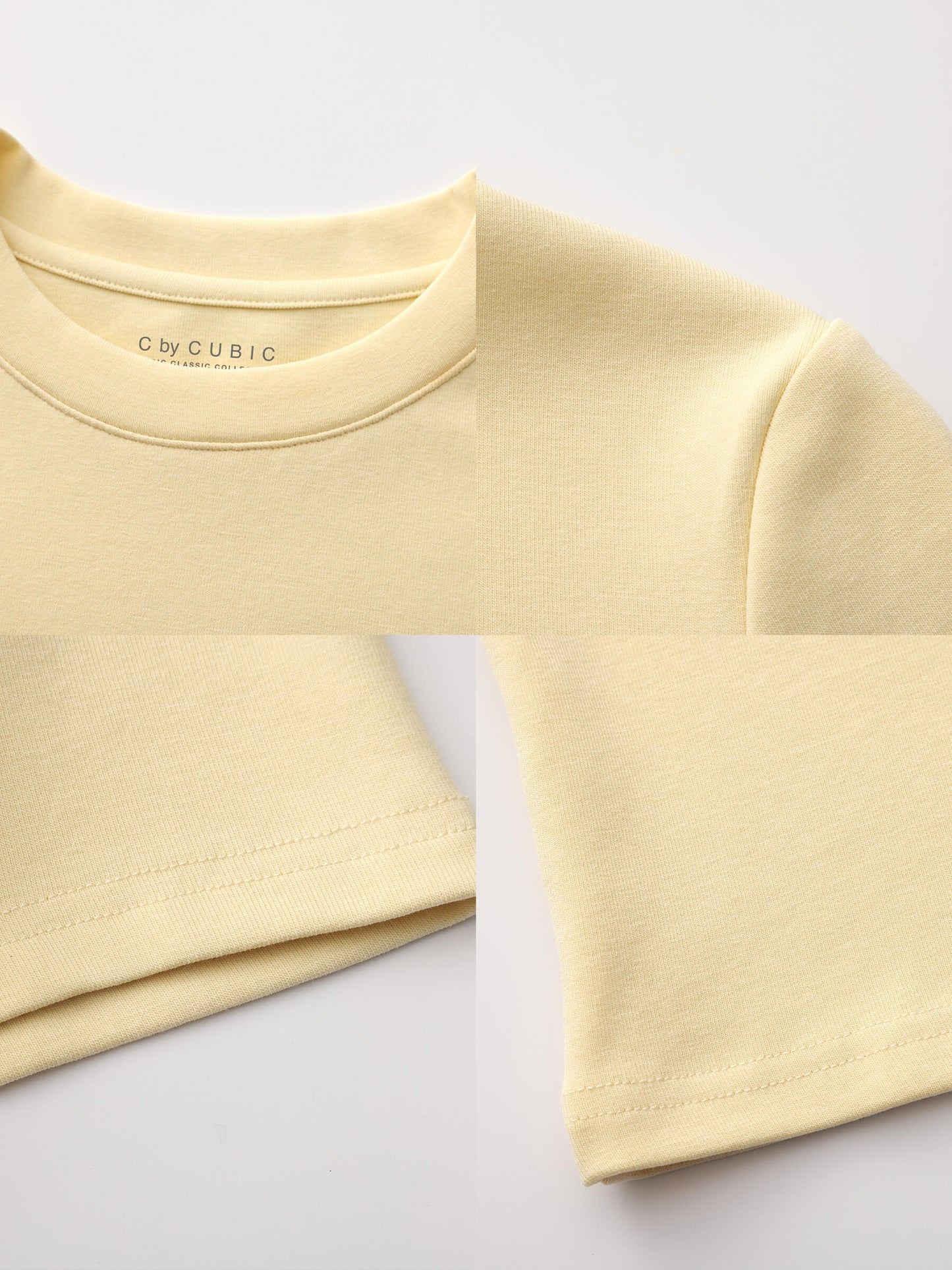 C BY CUBIC Crew Neck Short-Sleeve T-Shirt