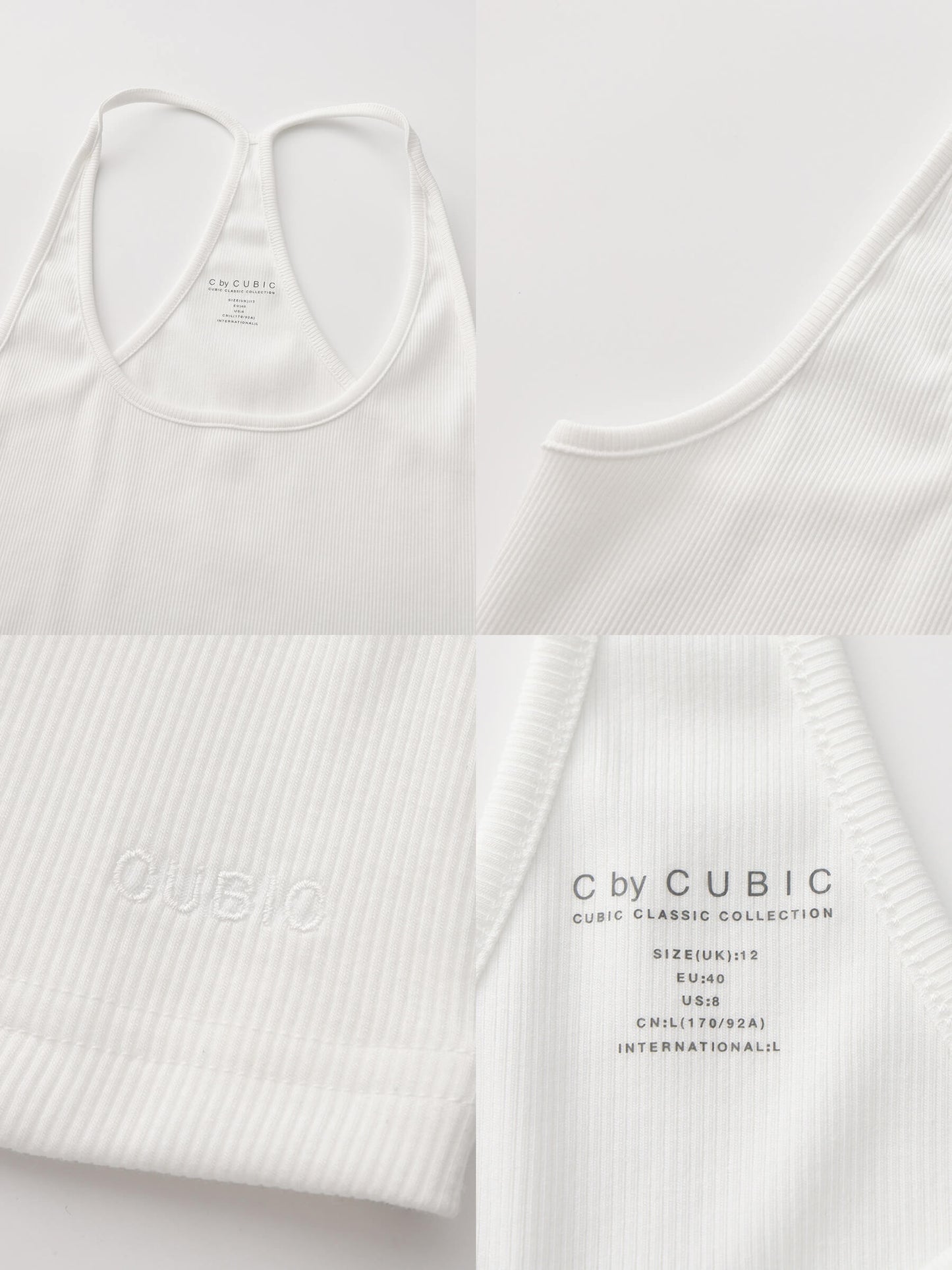 C BY CUBIC Slim-Fit Sleeveless Knit Tank Top