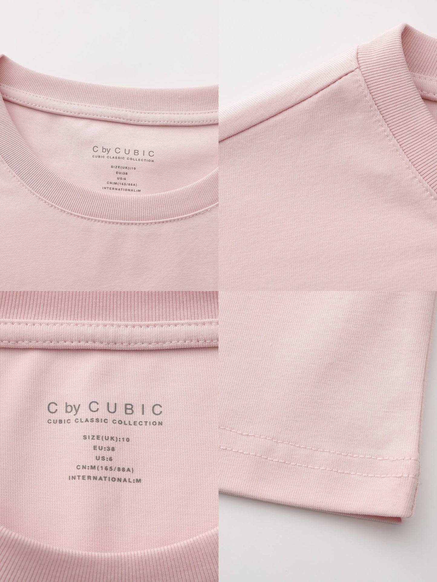 C by CUBIC Oversized Crew Neck Solid T-Shirt