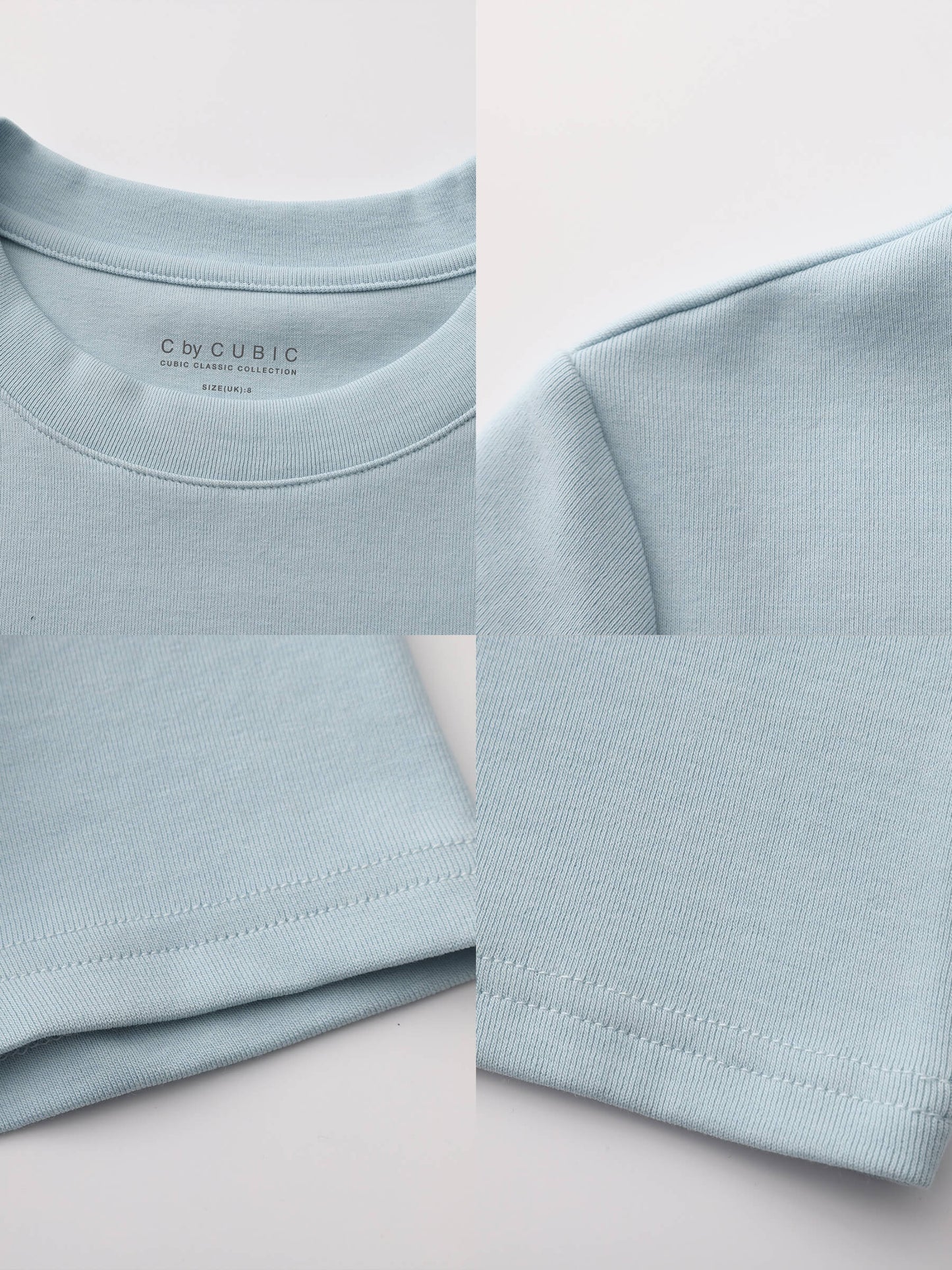 C BY CUBIC Crew Neck Short-Sleeve T-Shirt
