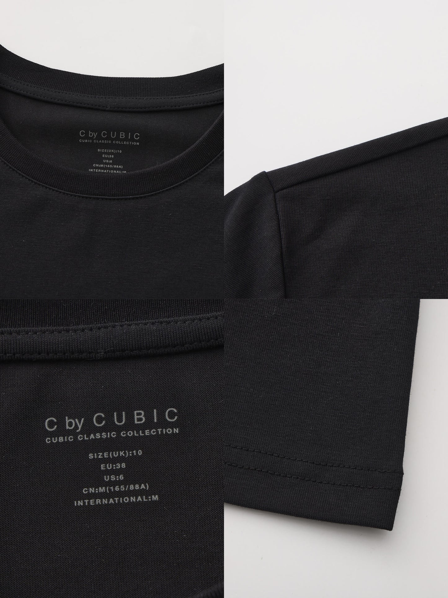C by CUBIC Oversized Crew Neck Solid T-Shirt