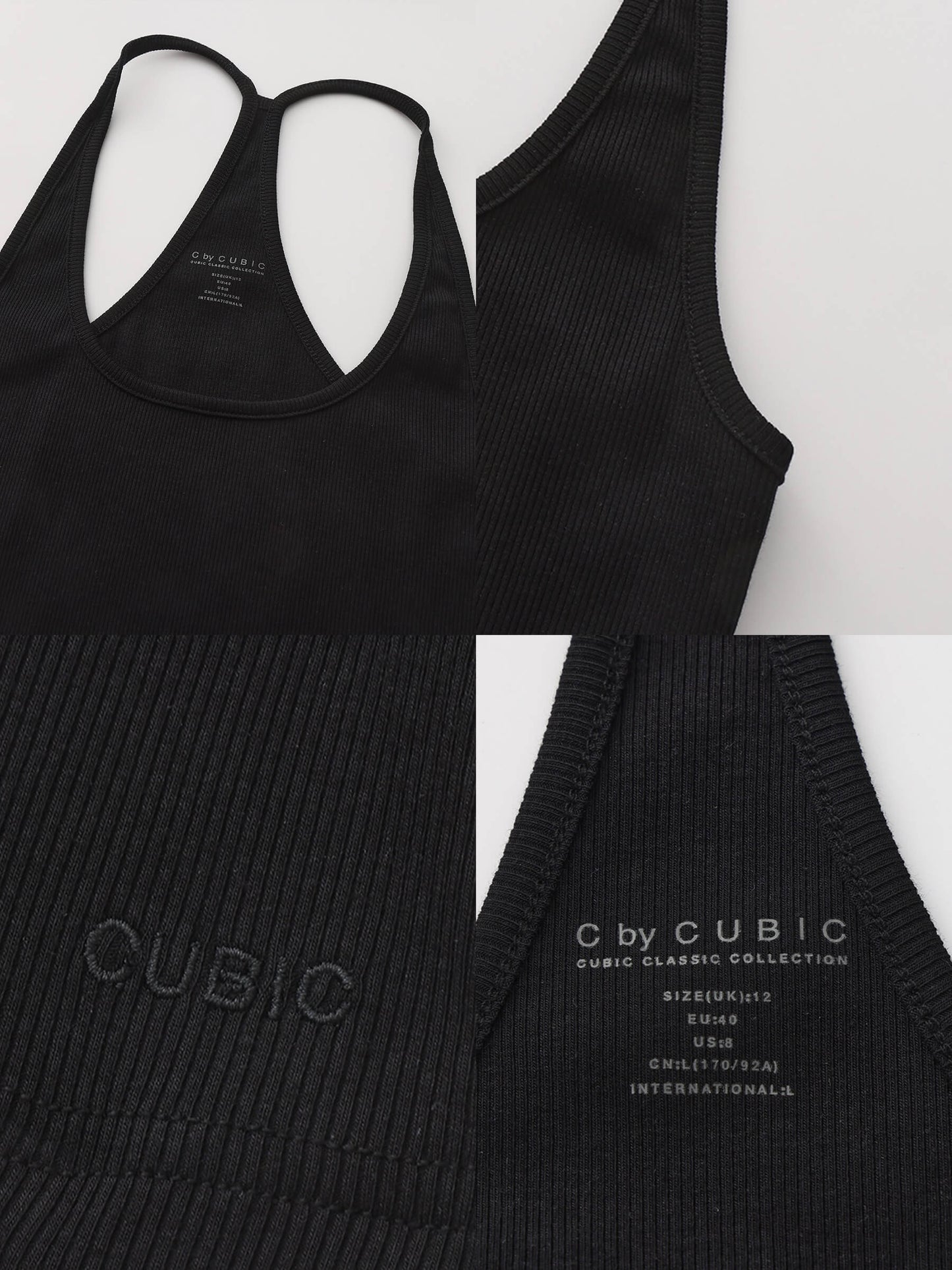 C BY CUBIC Slim-Fit Sleeveless Knit Tank Top