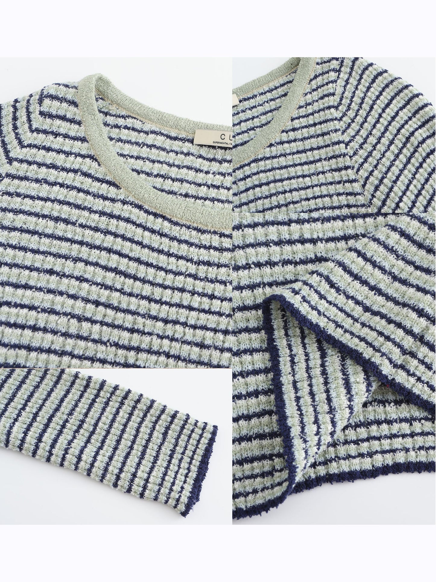 Striped Fitted Long Sleeve Top