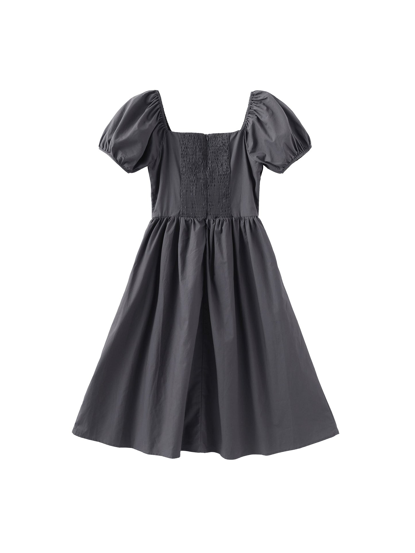 Puff Sleeve Retro Dress