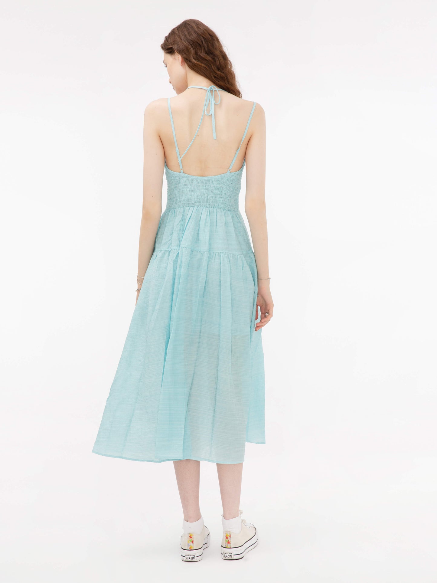 Sweetheart Sheer Midi Dress