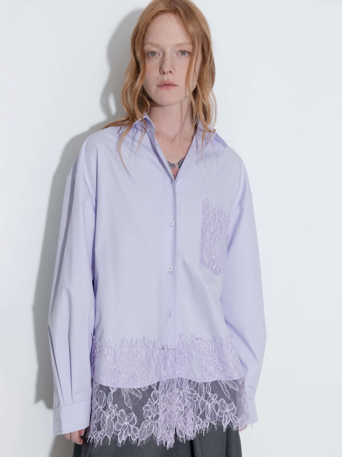 Lace Panel Shirt