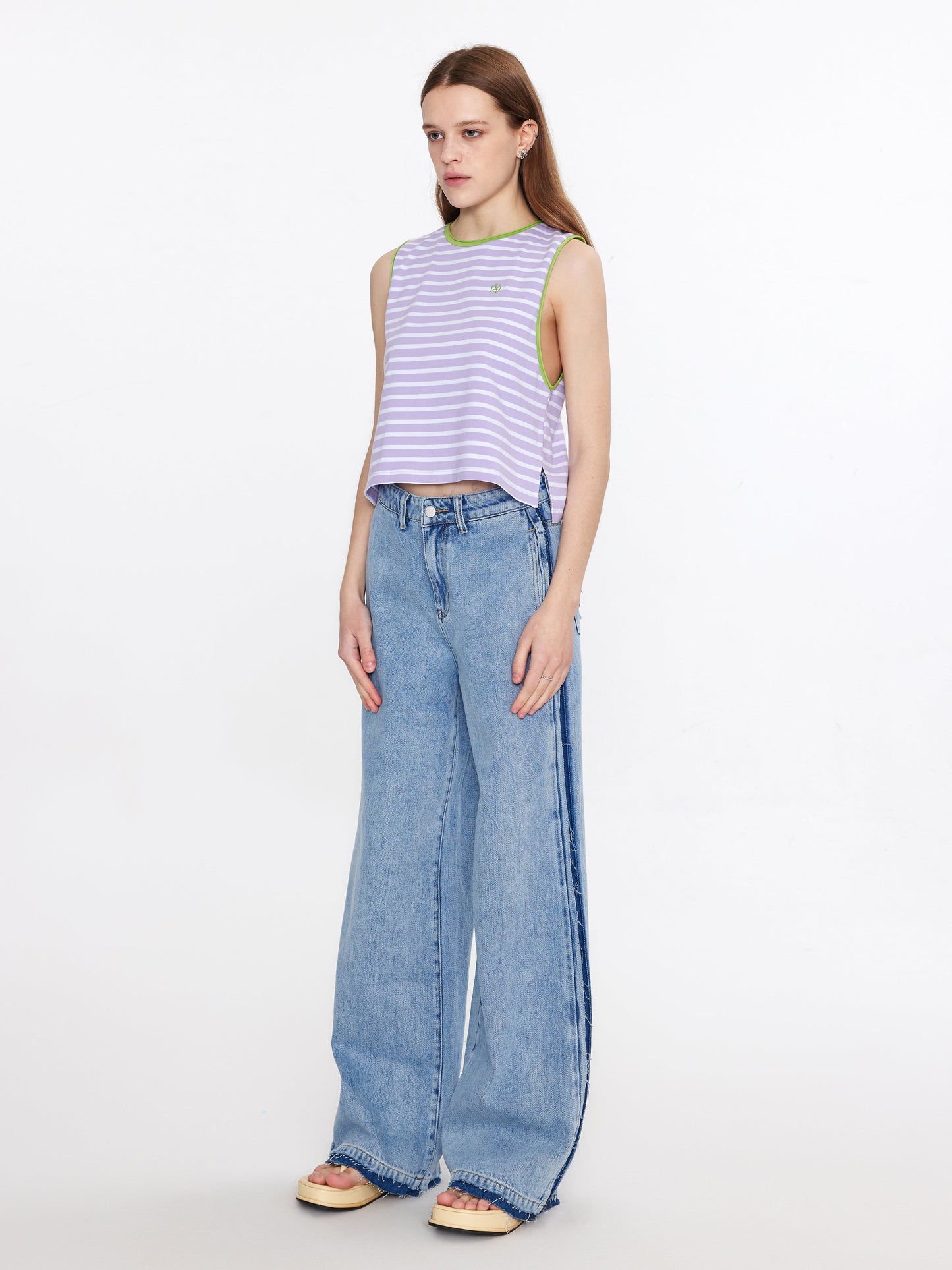 Striped Loose Fit Tank Top